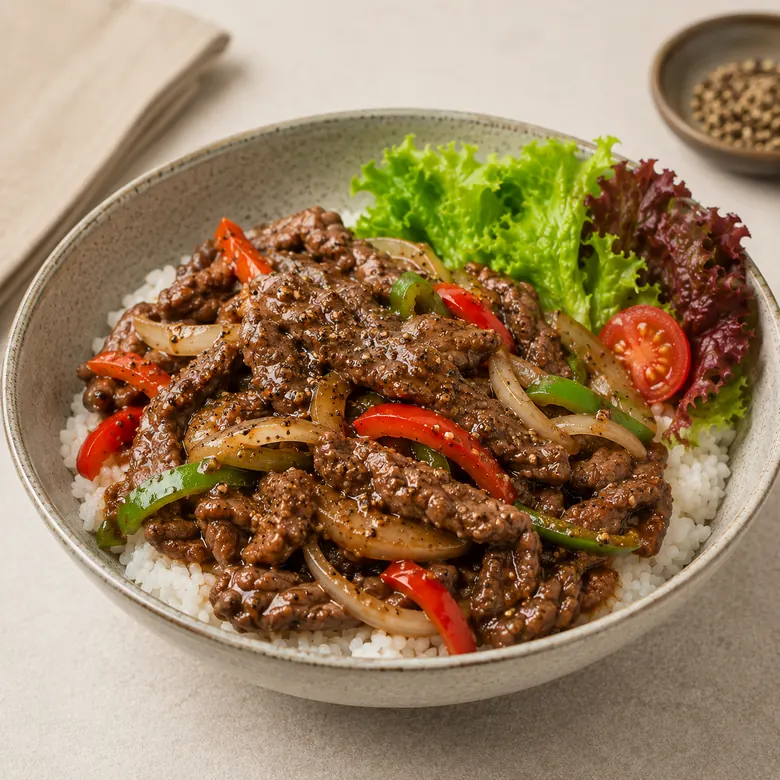 Beef Yakiniku Egg Bowl