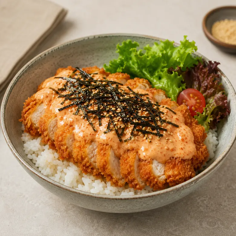 Chicken Katsu Mentai Rice Bowl